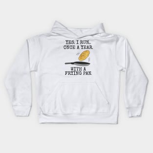 Pancake Day Race Sarcasm Funny Kids Hoodie